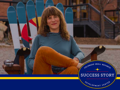 a person sitting in an adirondack chair.