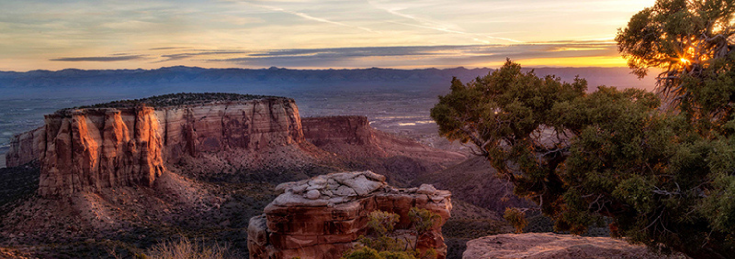 Mesa county mountain skyline